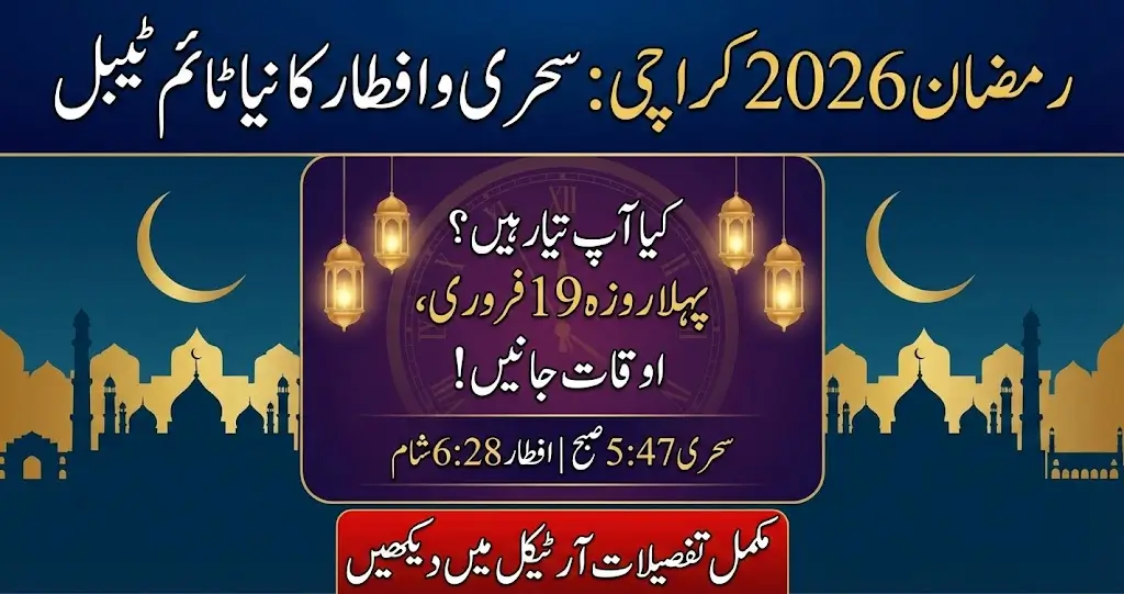 Ramadan 2026 Karachi Sehri & Iftar Time – Complete Ramadan Calendar and Daily Updates