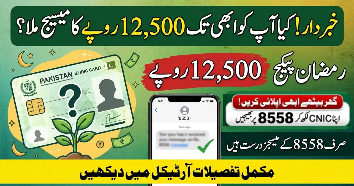 KPK Ramzan Package 12500 Update – 8558 Message Check for Eligible Families